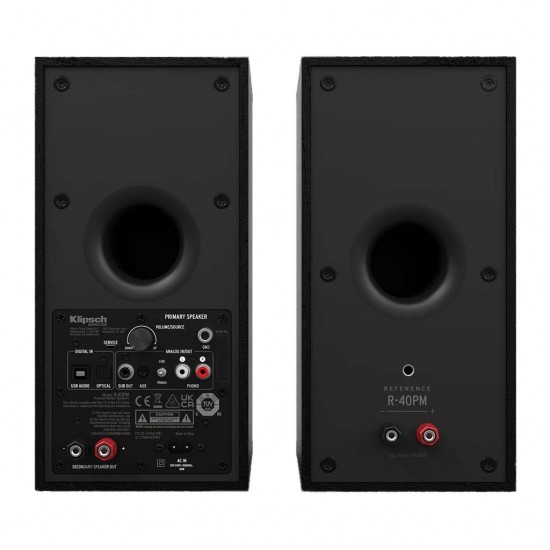 Klipsch R-40PM Powered Speakers - Black