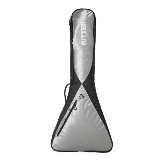 Ritter RGP5-V/BSG Flying V Electric Guitar Bag - Black-Silver Grey    