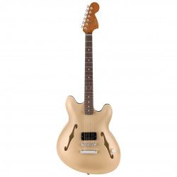 Fender Tom DeLonge Starcaster Semi-hollowbody Electric Guitar - Satin Shoreline Gold