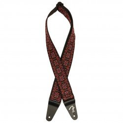 Fender 0990638034 2-inch Pasadena Woven Strap - Lattice Red