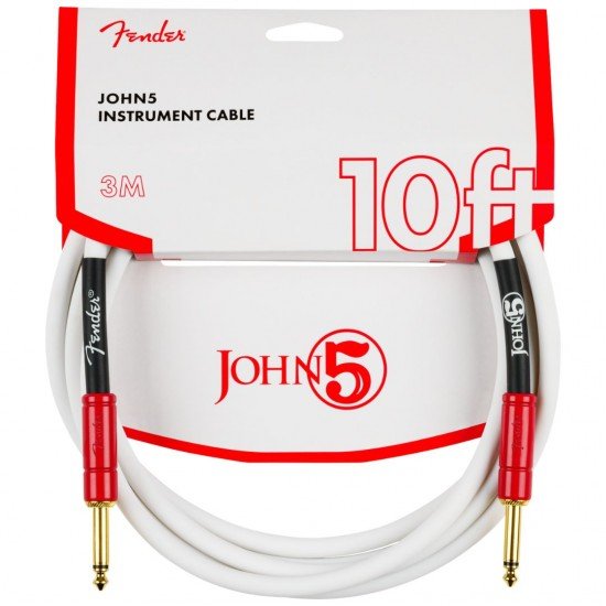 Fender Cable John 5 10″ White, Red