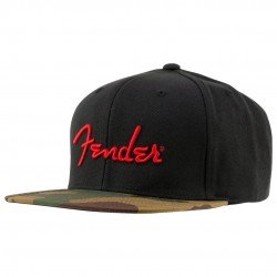 Fender Guitar Camo Flatbill Hat, Camo, One Size Fits Most