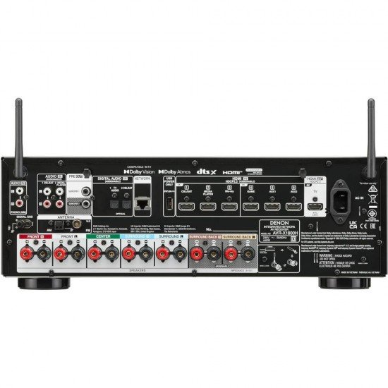 Denon AVR-X1800H 7.2 Ch. 175W 8K AV Receiver