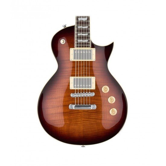 ESP LTD Eclipse EC-256 Flame Maple Top, Dark Brown Sunburst Finish