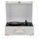 Crosley CR6253B-WC Anthology Vintage 3-Speed Bluetooth in/Out Suitcase Turntable - White Croc