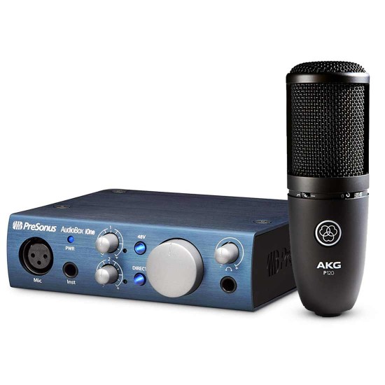 AKG P120 Large-diaphragm Condenser Microphone with Audio box Aione Bundle AKG P120 Large-diaphragm Condenser Microphone with Audio box Aione Bundle