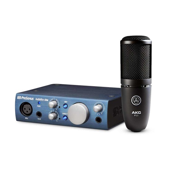AKG P120 Large-diaphragm Condenser Microphone with Audio box Aione Bundle AKG P120 Large-diaphragm Condenser Microphone with Audio box Aione Bundle