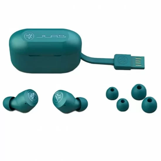 JLab Go Air Pop True Wireless Earbuds-Teal- m4music.com