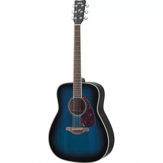 Yamaha FG720S Solid Top Acoustic Guitar Oriental Blue Burst- m4music.com