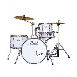 Pearl Roadshow RS584C/C 4-piece Complete Drum Set with Cymbals - Pure White