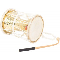 Percussion Plus PP1140 Brass Talking Drum 8" Diameter Wit