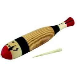 Percussion plus PP226 Guiro Tricolor Fish Guiro