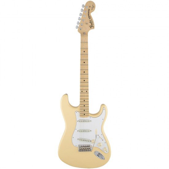 Fender 0107112841 Yngwie Malmsteen Stratocaster, Scalloped Maple Fingerboard, Vintage White 