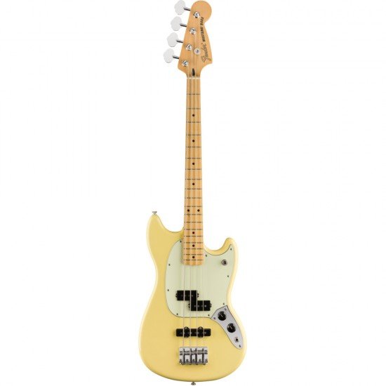 Fender Model #: 0140118534Limited Edition Player Mustang® Bass PJ, Maple Fingerboard, Buttercream