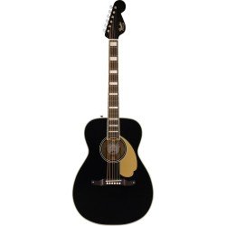 Fender Model #: 0971022306 California Vintage Malibu with Case, Gold Pickguard, Matching Headstock, Black