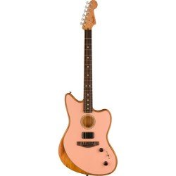 Fender 0972233156 Acoustasonic Player Jazzmaster Acoustic-electric Guitar - Shell Pink