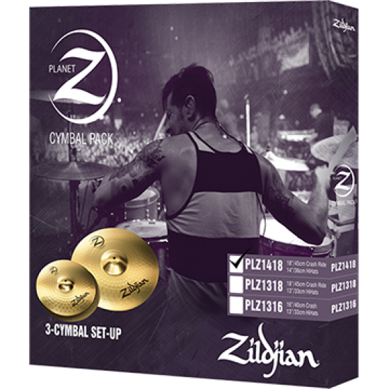 Zildjian-Planet Z 3 Pack Pro - 14" PR- PLZ1418 Zildjian-Planet Z 3 Pack Pro - 14" PR- PLZ1418