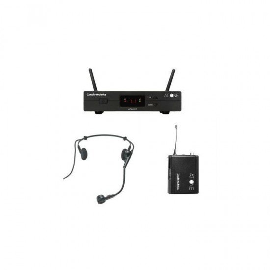 Audio Technica ATW-11F AT-One Beltpack System With PRO8HEcW Hypercardioid Dynamic Headworn Microphone