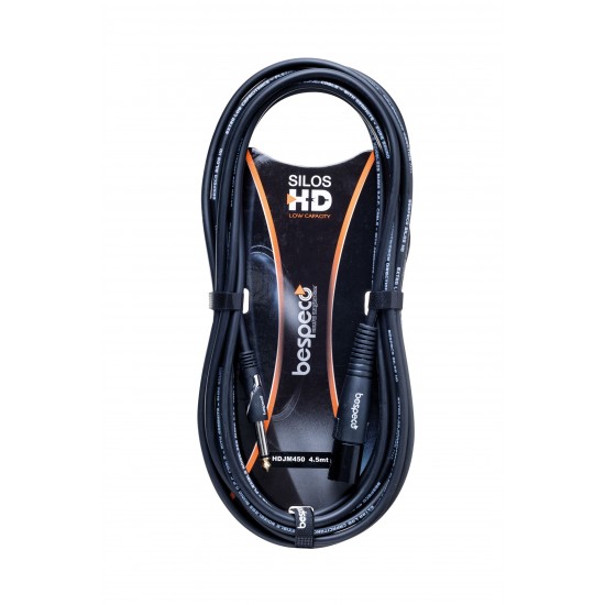 Bespeco HDJM450 XLRM to JK Cable 4.5m Bespeco HDJM450 XLRM to JK Cable 4.5m