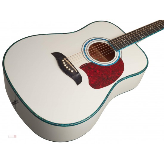 Washburn Oscar Schmidt OG2 Dreadnought Acoustic Guitar - White