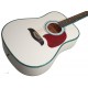 Washburn Oscar Schmidt OG2 Dreadnought Acoustic Guitar - White