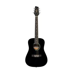 Stagg 3/4 Black Dreadnought Acoustic Guitar with Basswood Top