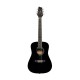 Stagg 3/4 Black Dreadnought Acoustic Guitar with Basswood Top