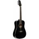 Stagg 3/4 Black Dreadnought Acoustic Guitar with Basswood Top