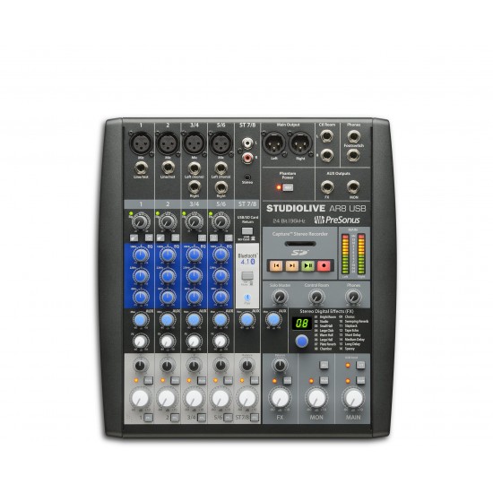 Presonus StudioLive AR8 USB  8-channel Hybrid Performance and Recording Mixer