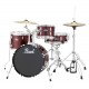 Pearl RS584C/C91 4-piece Complete Drum Set with Cymbals - Wine Red Pearl RS584C/C91 4-piece Complete Drum Set with Cymbals - Wine Red
