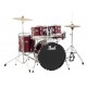 Pearl RS584C/C91 4-piece Complete Drum Set with Cymbals - Wine Red Pearl RS584C/C91 4-piece Complete Drum Set with Cymbals - Wine Red