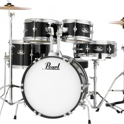 Pearl RSJ465C/C 31 5-piece Complete Drum Set with Cymbals - Jet Black