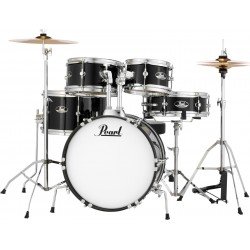 Pearl RSJ465C/C 31 5-piece Complete Drum Set with Cymbals - Jet Black