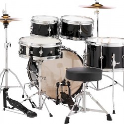 Pearl RSJ465C/C 31 5-piece Complete Drum Set with Cymbals - Jet Black