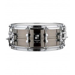 Sonor Kompressor Snare Drum, 14" x 5.75", Brass, Power Hoops, Black Nickel plated